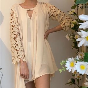 JODIFL Flowy Cream Dress